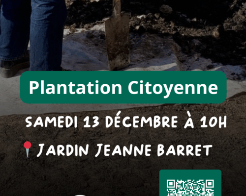 Plantation Citoyenne au Jardin Jeanne Barret