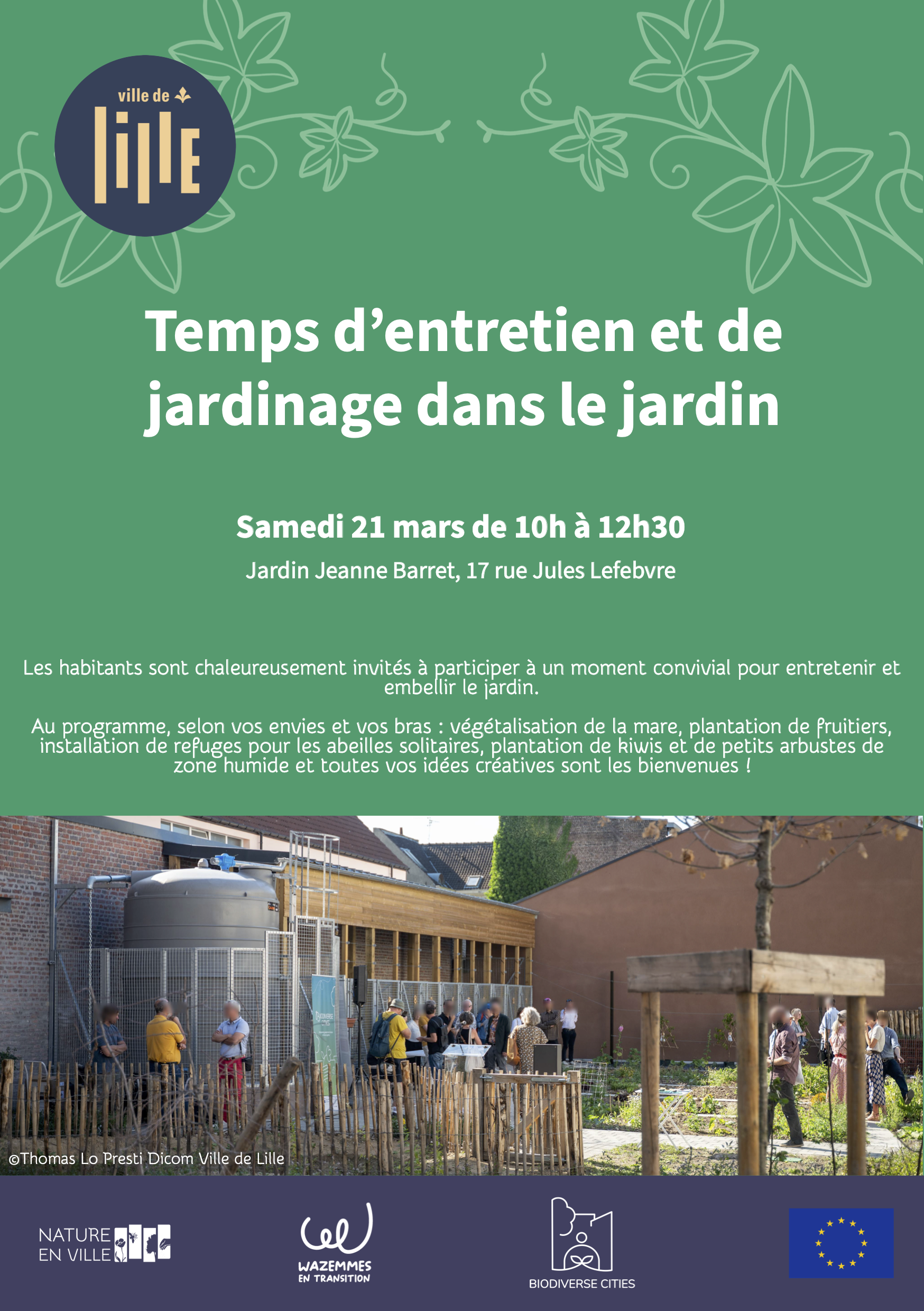 Entretien et jardinage dans le jardin