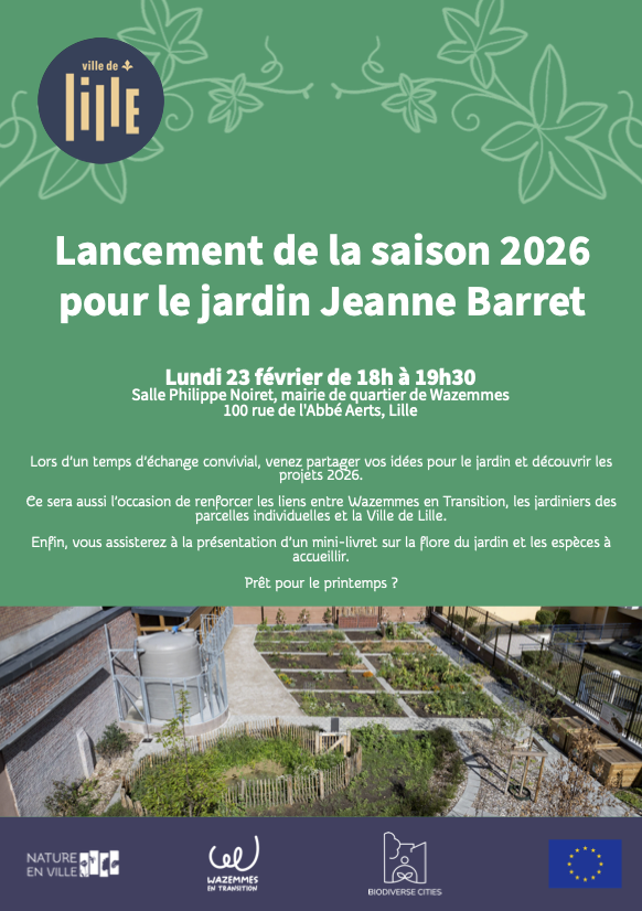 Lancement de la saison 2026 pour le Jardin Jeanne Barret !